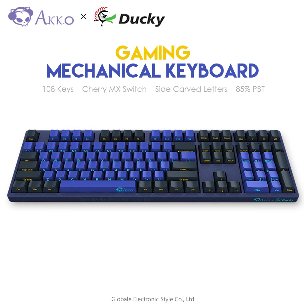 

Original AKKO 3108 SP Horizon Mechanical Keyboard Gaming Side Letter Cherry MX Switch 85% PBT 108 Keys USB Wired Computer Gamer