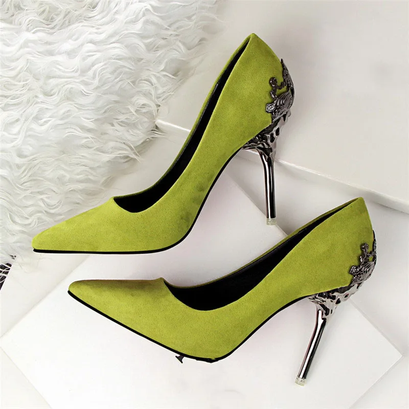 red silver high heels  (8)