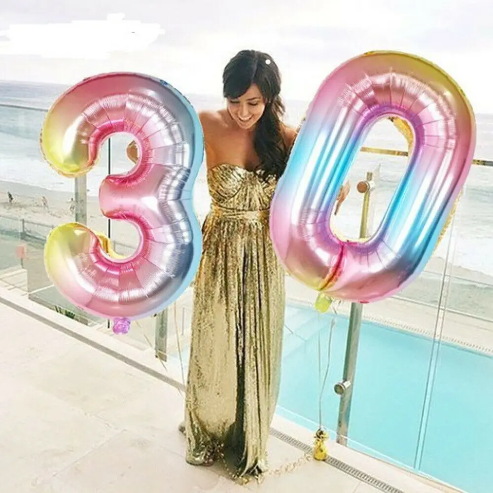 

Gradient Color 0-9 Number Flamingo Latex Balloon DIY Birthday Party Wedding Decoration Baby Shower Celebration Supply