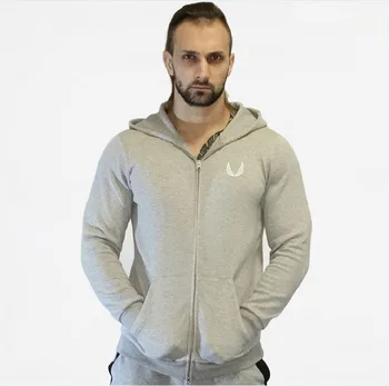

2018 Men's Sportswear Sports Jacket Hooded GYM Jacket Sport Top Running Man Running Training Long Sleeve Training