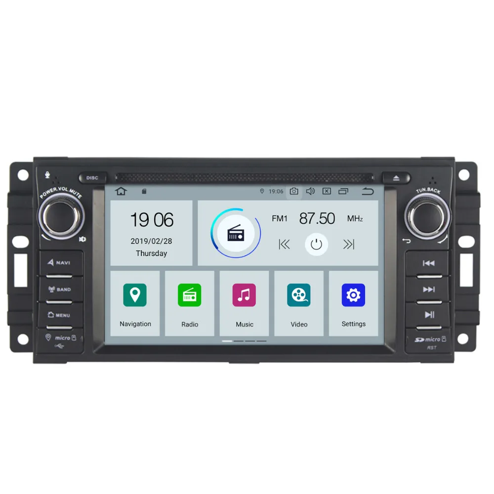 COIKA Android 9 0 2 + 16G RAM автомобильный мультимедийный плеер для Jeep Commander Compass Grand Cherokee Dodge