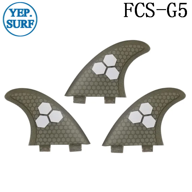 Для Серфинга стекловолокно Fin FCS G5 Fin пористые гребни для сёрфинга Fin G5 Quilhas Surf FCS плавник серый 5 видов цветов черный логотип