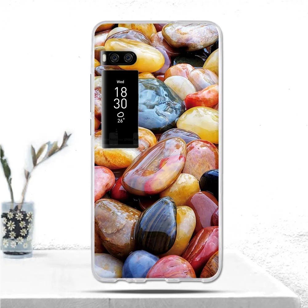 Роскошный чехол для Meizu Pro 7 PRO7 мягкий силиконовый телефона с рисунком в виде