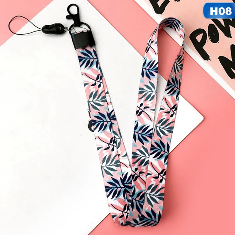 

Mobile Phone Strap Cartoon Cute Cat Bamboo Lanyard Neck Strap For Keys ID Card S For Huawei USB Badge Holder DIY Hang Rope