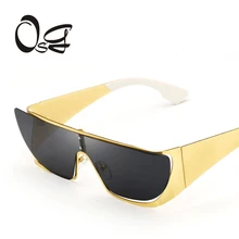 OSG New 2017 Fashion Brand Designer Sunglasses Women Reflective Mirror Sun Glasses metal Frame Glasses UV400