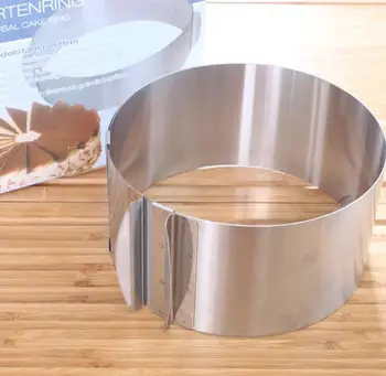 

36PCS Stainless Steel Round Circle Cookie Fondant Cake Mold Cutter Pastry Tool Safe Cake Mould Adjustable Baking Cake Tool