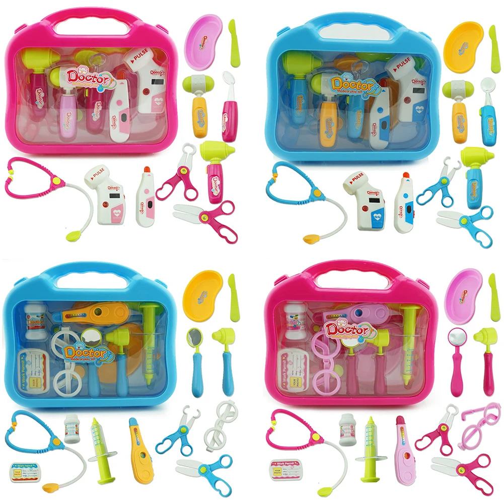 

Kids Role Pretend Play Doctor Medical Playset Kit Carrycase Stethoscope Toy