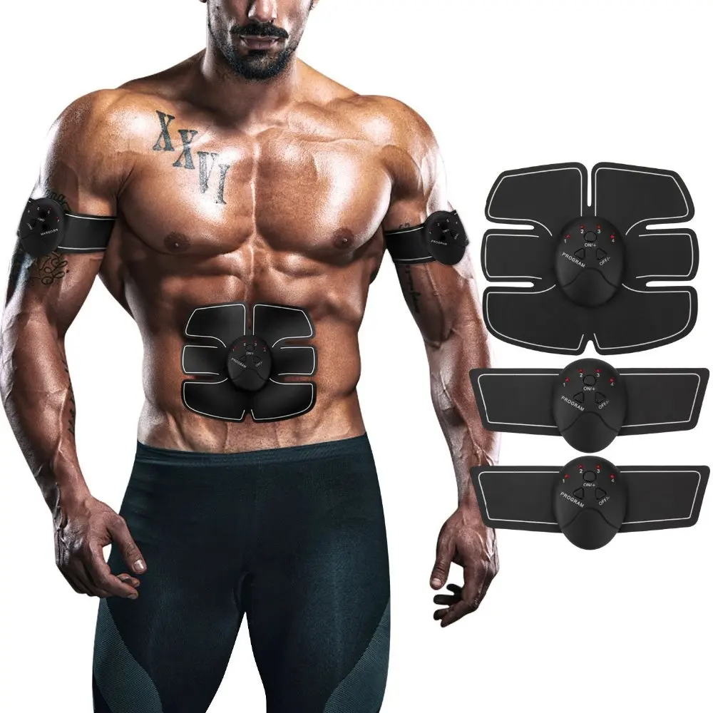 

EMS Muscle training Gear Fitness Electrical Body Shape Home Trainer ABS Abdomen ARM Muscle Stimulator Training Belt Massager