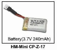 

Walkera Mini CP Parts Battery(3.7v 240mAh) HM-Mini CP-Z-17