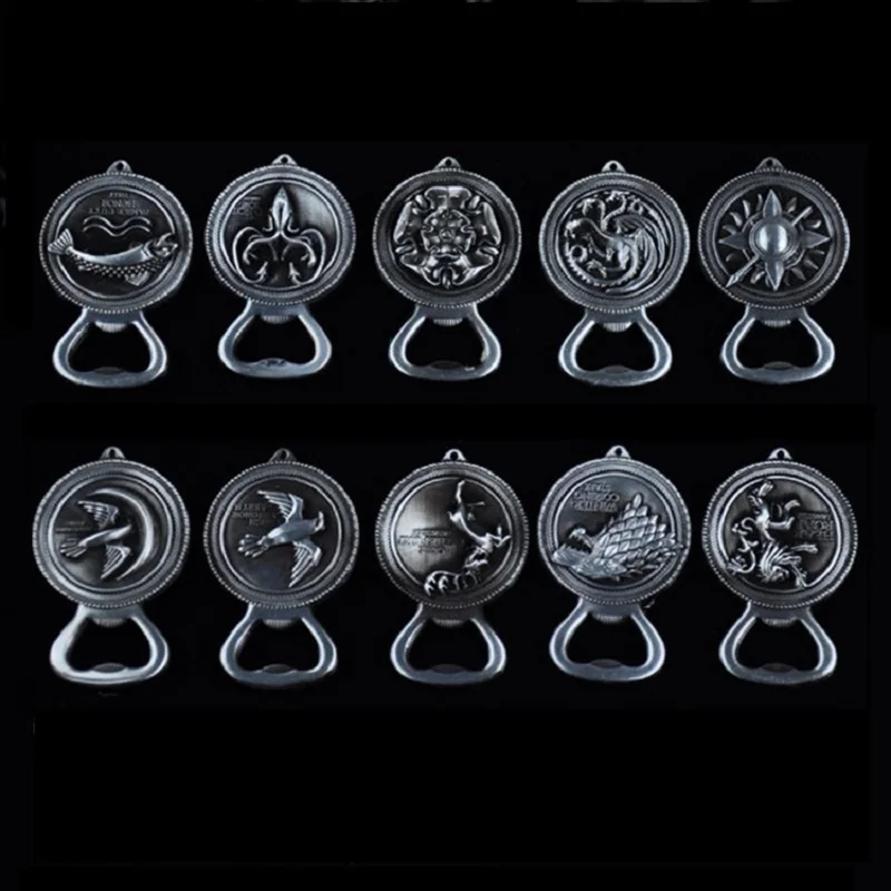 

Game of Thrones Keychain Bottle opener Key Chain Ring Stark Targaryen Tyrell Martell Arryn Greyjoy Tully Baratheon Lannister