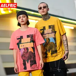 Aelfric Повседневная футболка Женская хлопковая Swag принт Винтаж Harajuku Хип-Хоп Уличная летняя футболка Femme одежда пара футболка