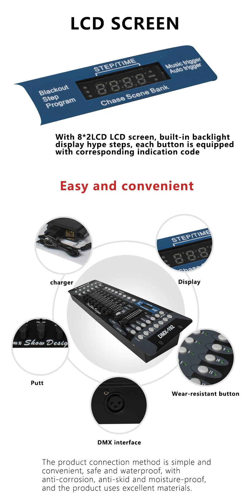 Новинка 192 DMX контроллер диджей оборудование DMX 512 консоль сценическое освещение для светодиодный Par движущийся прожектор DJ контроллер