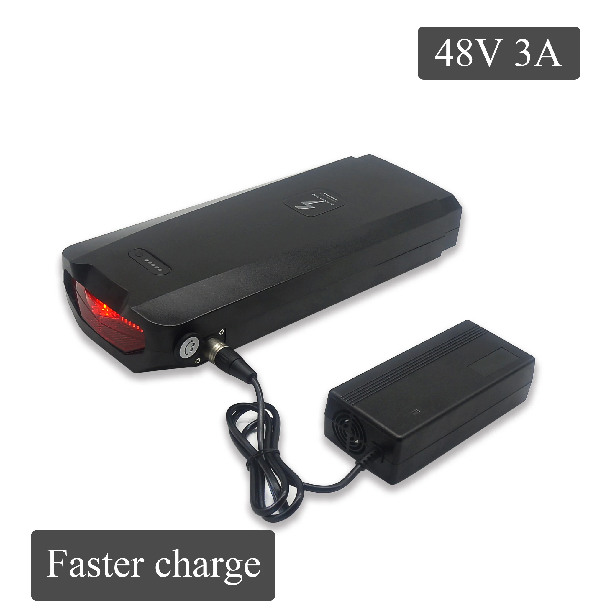 Clearance Okfeet 48V Electric Bike Battery Pack Electric Bicycle LG  48V 19.2Ah 28Ah Ebike Rear Rack Battery EBike Lithium Battery 1