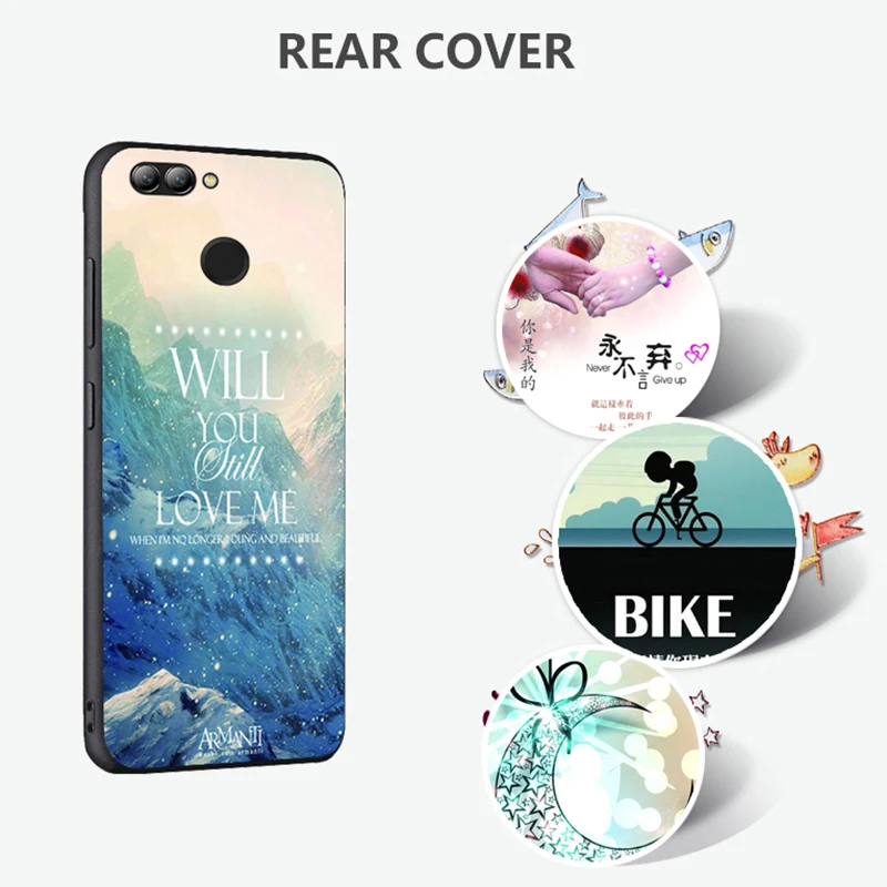 Huawei nova 2 Case Original Cover for Huawei nova 2 Bag Case Cover Skin Wolf Fish Skull nova 2 Fundas 100% 3
