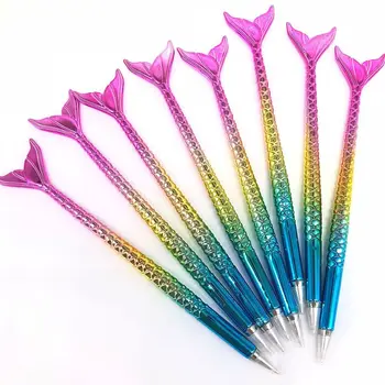 

1PC Mermaid Ballpoint Pen School Supply Ball Point Creative Freebie Novel Office Gift Stationery Styling Fish