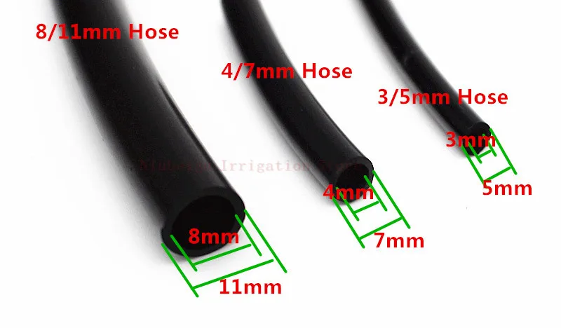 20 м/50 м 3/5 мм/4, 7 мм, 8/11 мм полива насосно-компрессорных труб гибкий оросительный трубопровод из ПВХ труба для капельного орошения разбрызгиватель для воды для дома и сада микро капельные фитинги