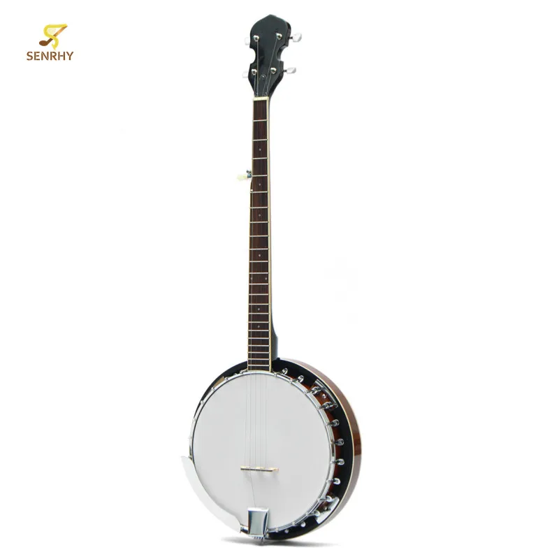 SENRHY 5 Strings Banjo Guitar Mahogany Wood Traditional Western Concert Bass Guitar For Musical Stringed Instruments cooperstand pro g collapsible guitar bass banjo and mandolin stand with neoprene padding