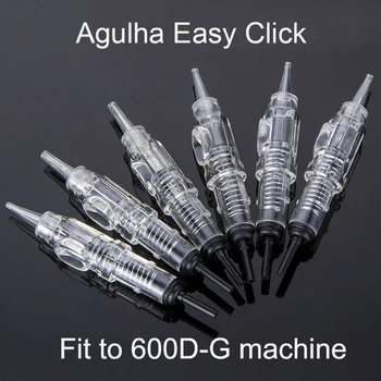 

Agulha Easy Click 600D-G Tattoo Cartridge Needles Eyebrow Makeup Lip Permanent Makeup Needle for Nouveau Rotary Machine Pen Kits