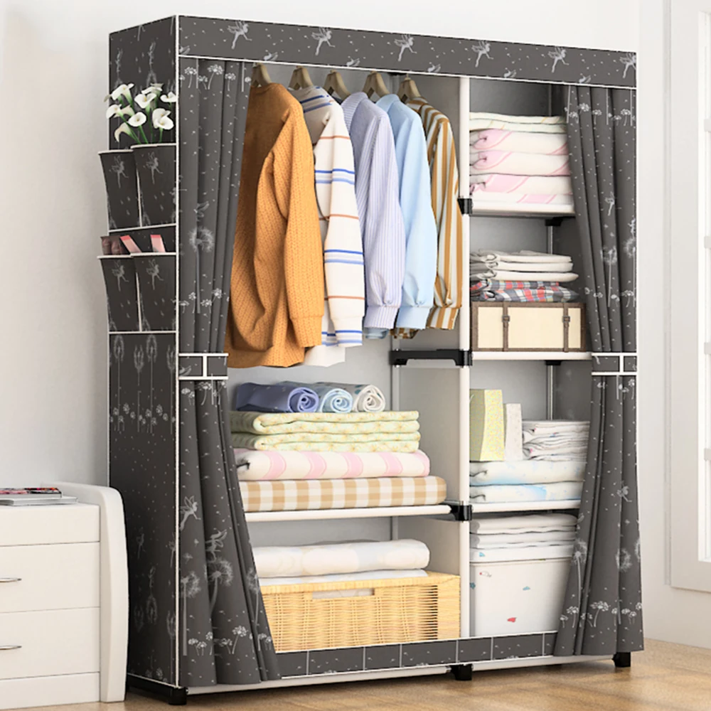 Baratos DIY no tejido plegable portátil muebles de almacenamiento cuando el cuarto armario mobiliario para dormitorio órgano
