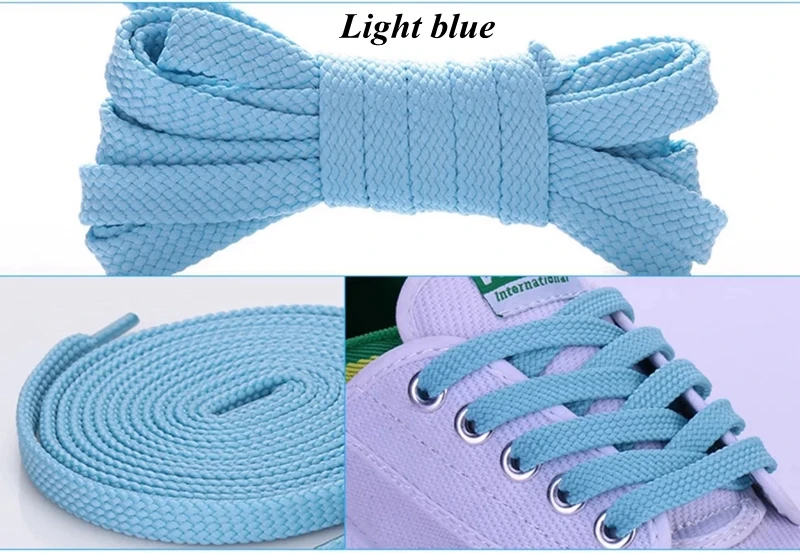 1 пара модных спортивных повседневных шнурков, шнурки из полиэстера высокого качества 28 цветов