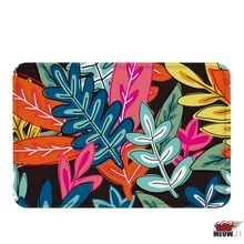 [Miaoji] яркие красочные листья Книги по искусству Краски мягкие Ванная комната Ковры двери Коврики абсорбент Для ванной Коврики нескользящие носки-Тапочки коврики Ковры