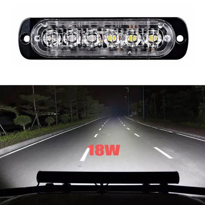 

Dragonpad 18W Spot LED Flashing Light Work Bar Driving Lamp for Off-road SUV Auto Car Boat Truck Car Lighting Accessories