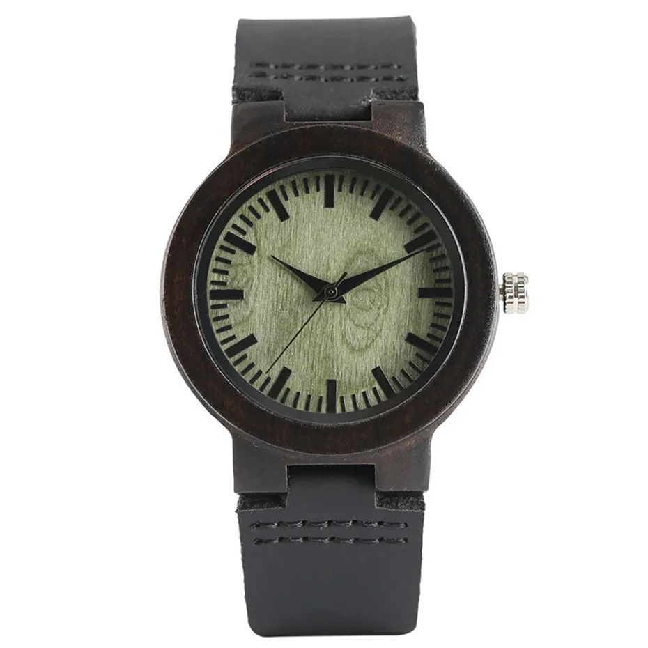 Fashion Sandalwood Watch for Women Ladies Stylish Quartz Genuine Leather Wooden Watch Reloj Hombre Clock Bracelet Relogio (17)