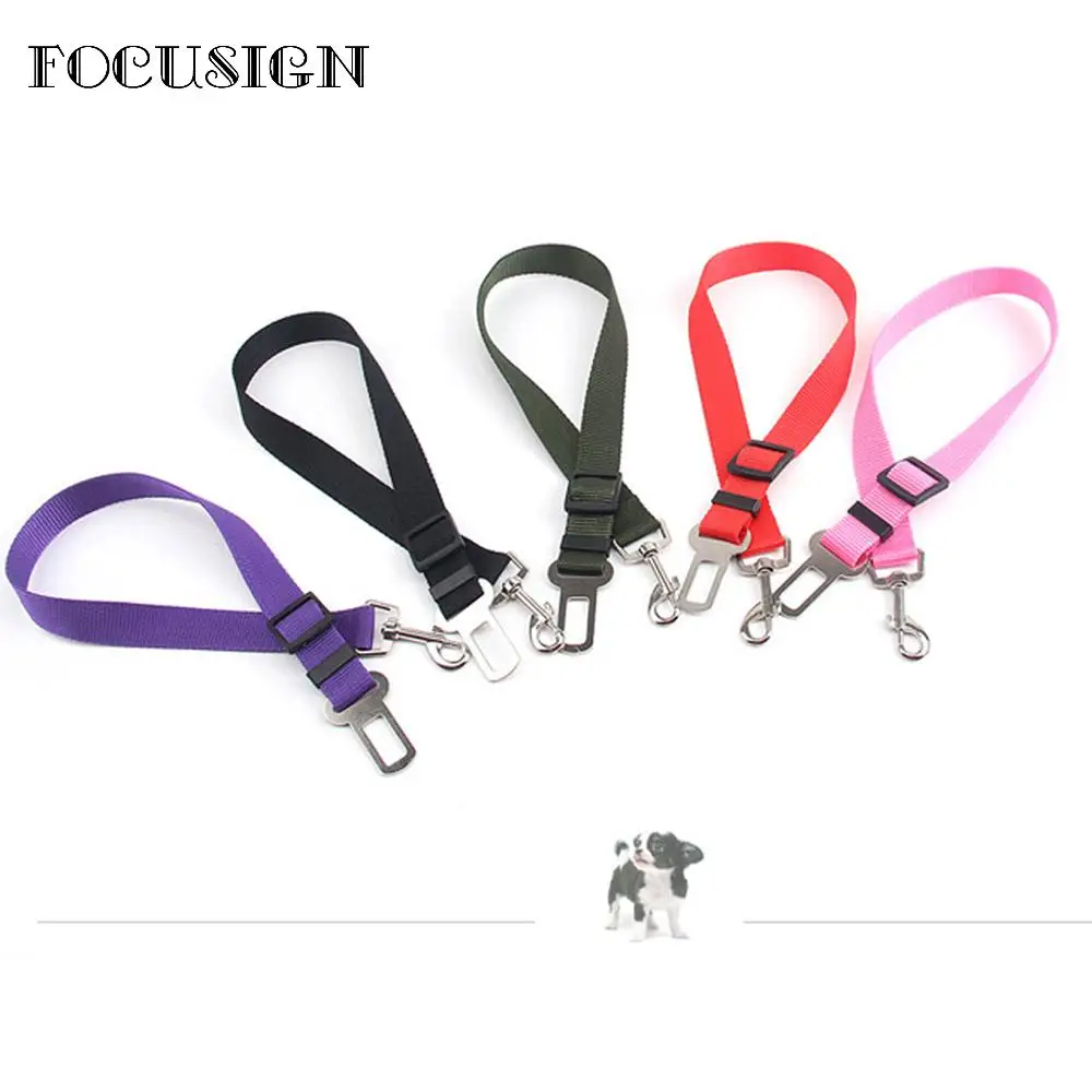 

FOCUSIGN 1PC Dogs Seat Belt Vehicle Car Pet Dog Seatbelt Puppy Car Seatbelt Harness Lead Pet Dog Supplies Safety Auto Traction
