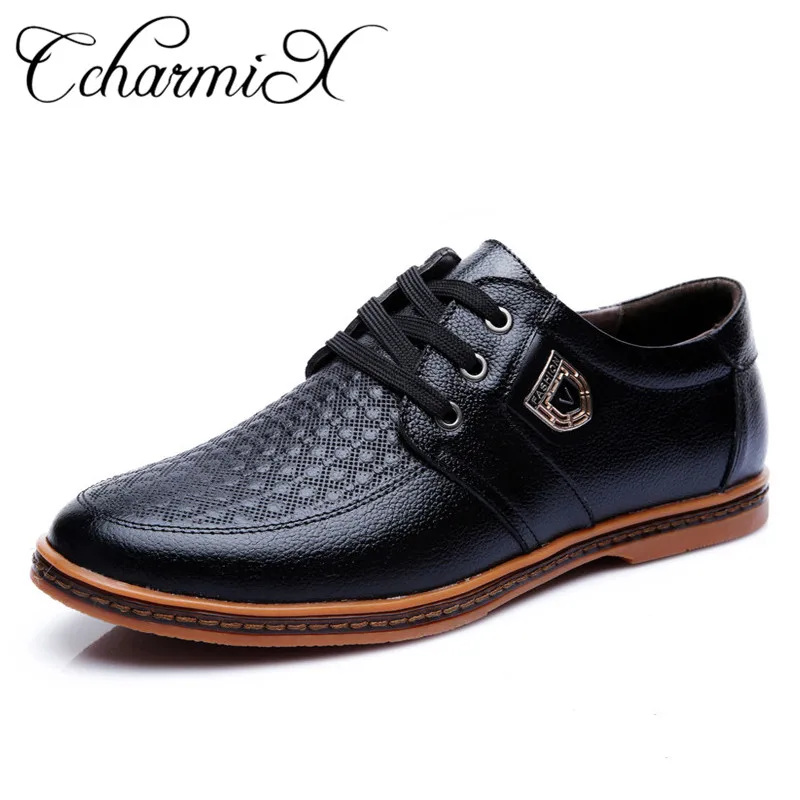 Mâle Taille Homme Black Hommes Chaussures Formelle En Robe Dentelle Nouvelle Souple Jusqu'à Richelieus De Split Arrivée Grande Vache brown Cuir Ccharmix 64TUHH
