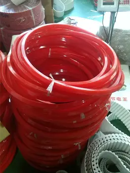 

high tensile and tear strength red color smooth surface v-belt, kit machine accessories for belt connecting