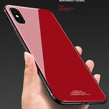 

100PCS Luxury Case Hybrid Thin Hard Glass Back Shockproof Mirror Lady Cover for iphone X XS XR