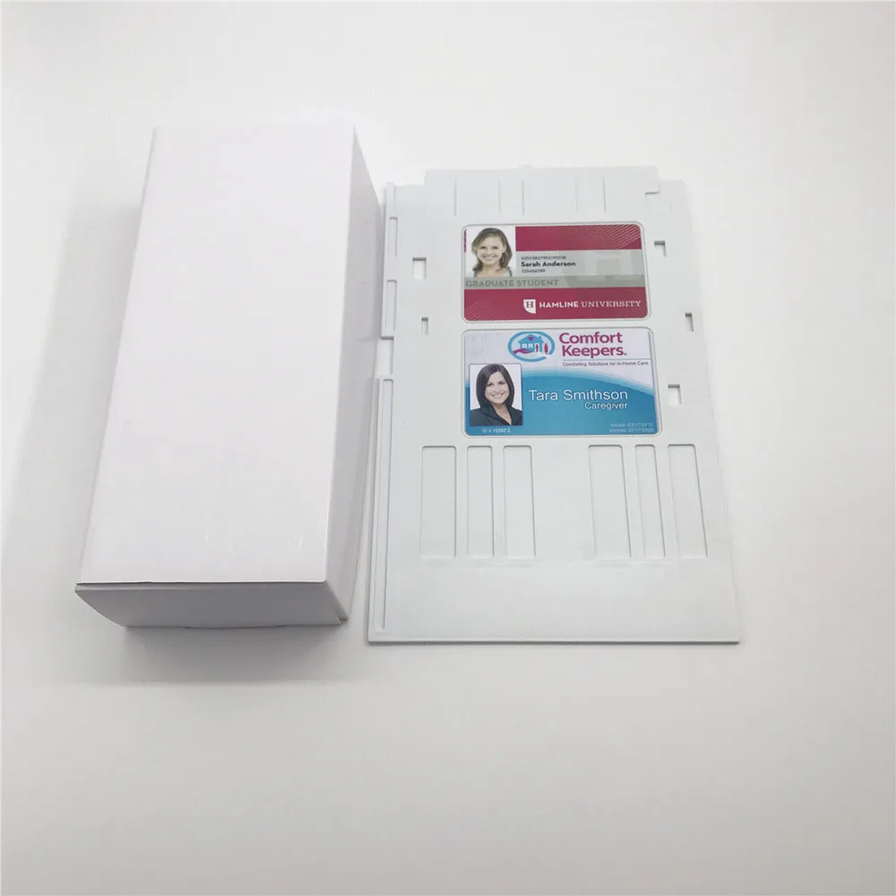 Inkjet Printable PVC ID Card Tray white tray for Epson L800 R280 A50 T50,T60 printers used for printing own various of club card