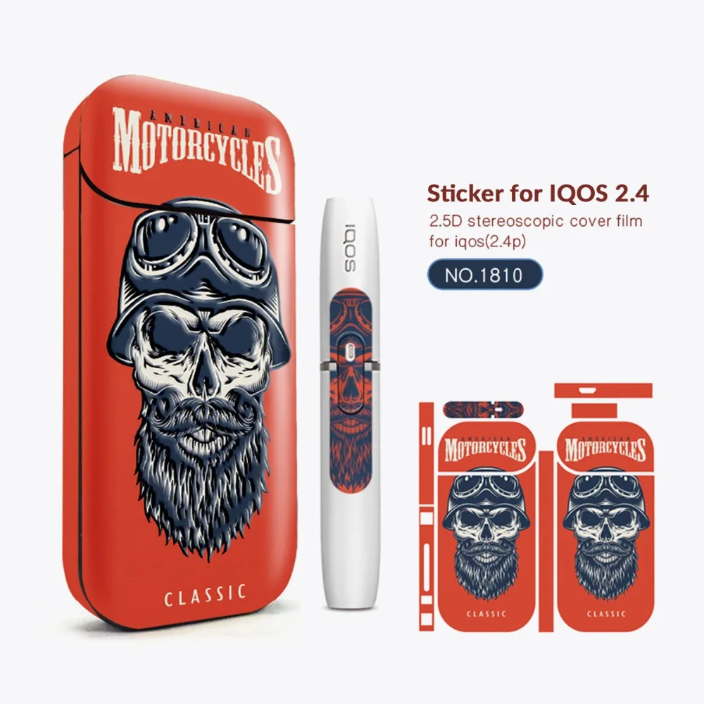 Volcanee Vape Стикеры Универсальный 3 м печать защитный кожаный чехол для IQOS 2 4 плюс