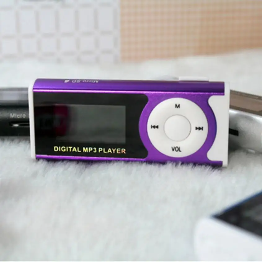 HIPERDEAL MP3 плеер Поддержка 16 Гб Micro SD TF карта музыкальный плеер 5 цветов USB Клип Мини светодиодный портативный lcd Players17Dec13 Прямая поставка
