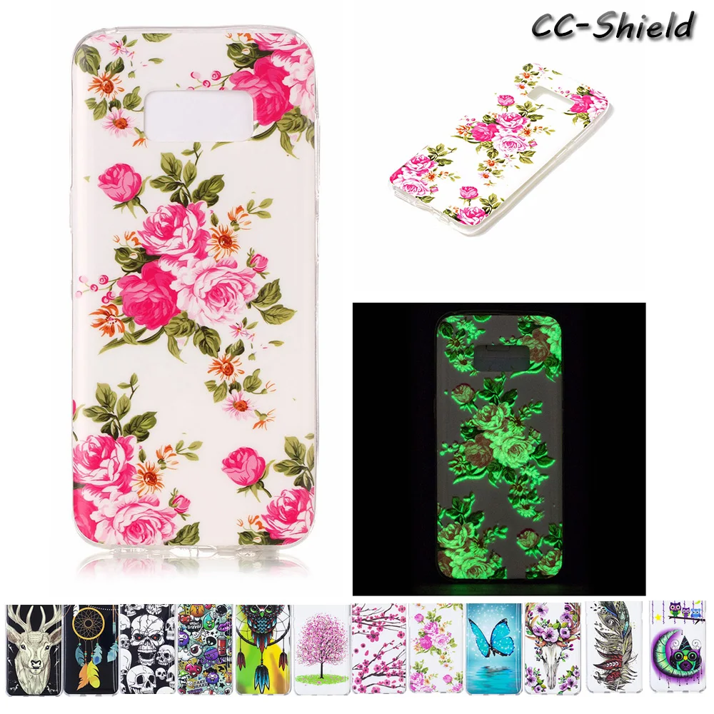 Luminous Case for Samsung Galaxy S8 S 8 Plus SM-G955A SM-G955F SM-G955S SM-G955V SM G955A G955F G955S G955V TPU Soft phone case |