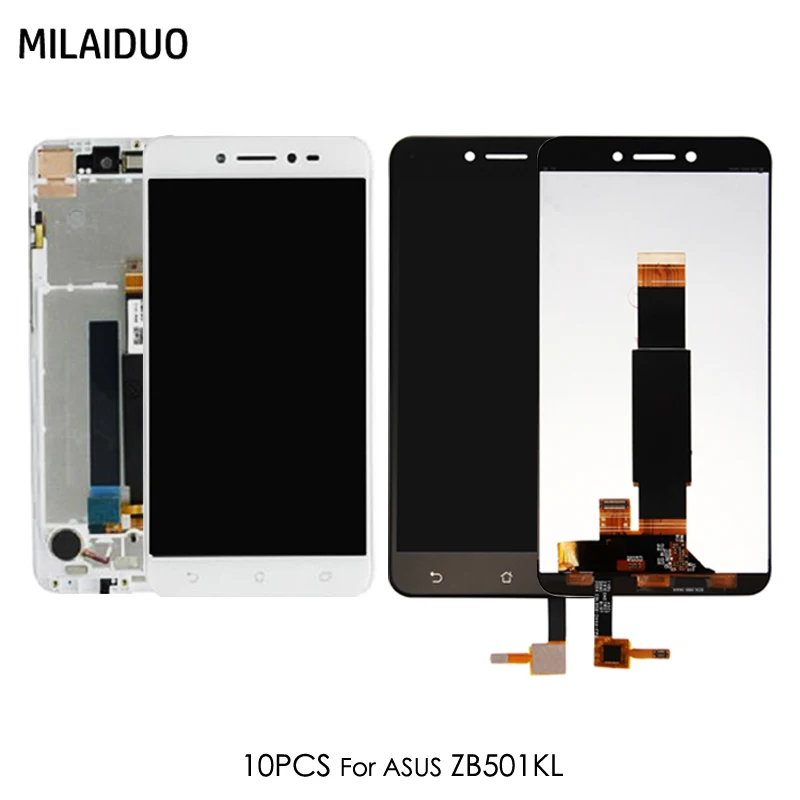 

10 PCS LCD Display For Asus ZenFone Live ZB501KL X00FD A007 Touch Screen Digitizer Panel Assembly with Frame 5.0''