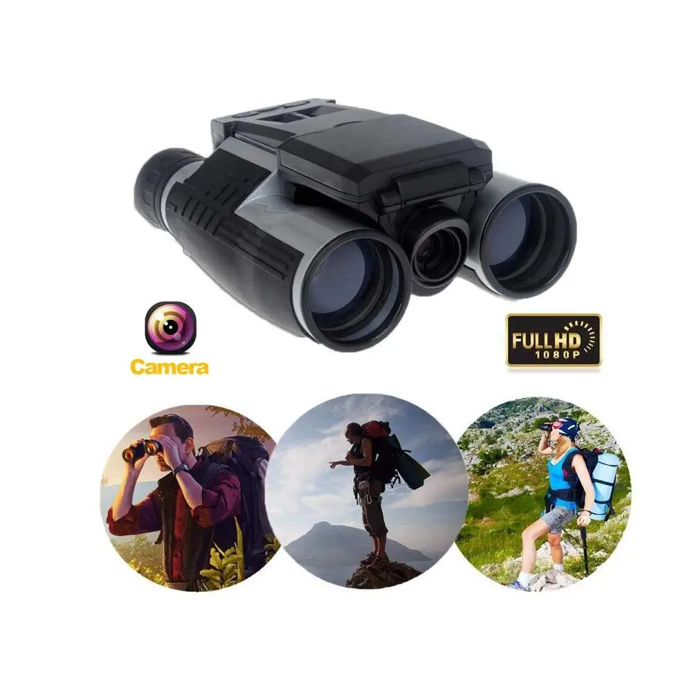 12x32 Digital Camera Binoculars USB Rechargeable 2" LCD Display 1080P 5MP Photo Video Recorder Surveillance Camera Telescope