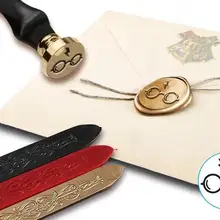 Гарри Поттер Очки Воск комплект уплотнений с красного золота и черный гибкий уплотнения Воск