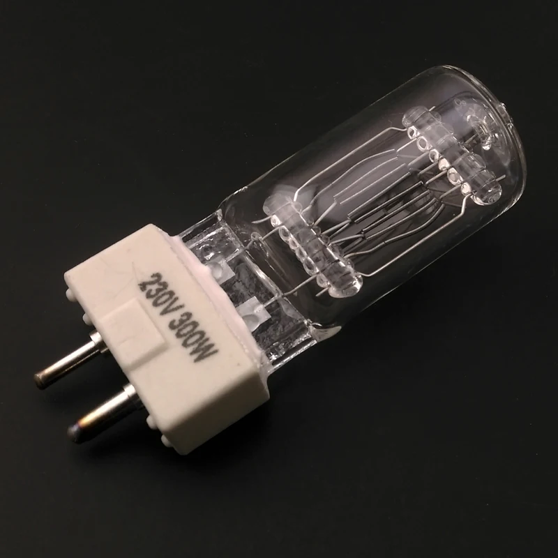 

2pcs/lot Studio Fresnel Video Light 300W 3200K GY9.5 Lamp Spotlight Tungsten Bulb Photography Free Shipping