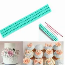 Силиконовый Фондант для форм кекса, инструменты для украшения торта, длинная жемчужная цепь, форма для торта, силиконовая форма для выпечки и выпечки, приспособления для выпечки тортов жаропрочная посуда