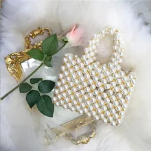 Женская сумка на плечо с жемчугом и бисером, модная сумка с жемчугом для женщин, ручная работа, открытая вечерняя сумка для вечеринок, роскошная сумка для девочек, новинка