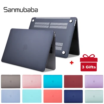 

Sanmubaba Laptop Case For Macbook Air Pro Retina 11 12 13 15 inch With Touch Bar for mac book 13.3 15.4 Crystal/Matte Hard Cover