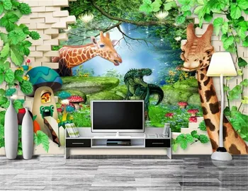 

Scenery Wallpaper3D beautiful cartoon background wall painting fantasy cartoon background decoration wall paper practical 3d wal