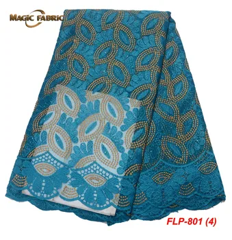 

Nigerian Lace Fabrics High Quality Gold Grey African Fabric Lace Beige Tulle French Net Lace 2018 With Stones FLP-801