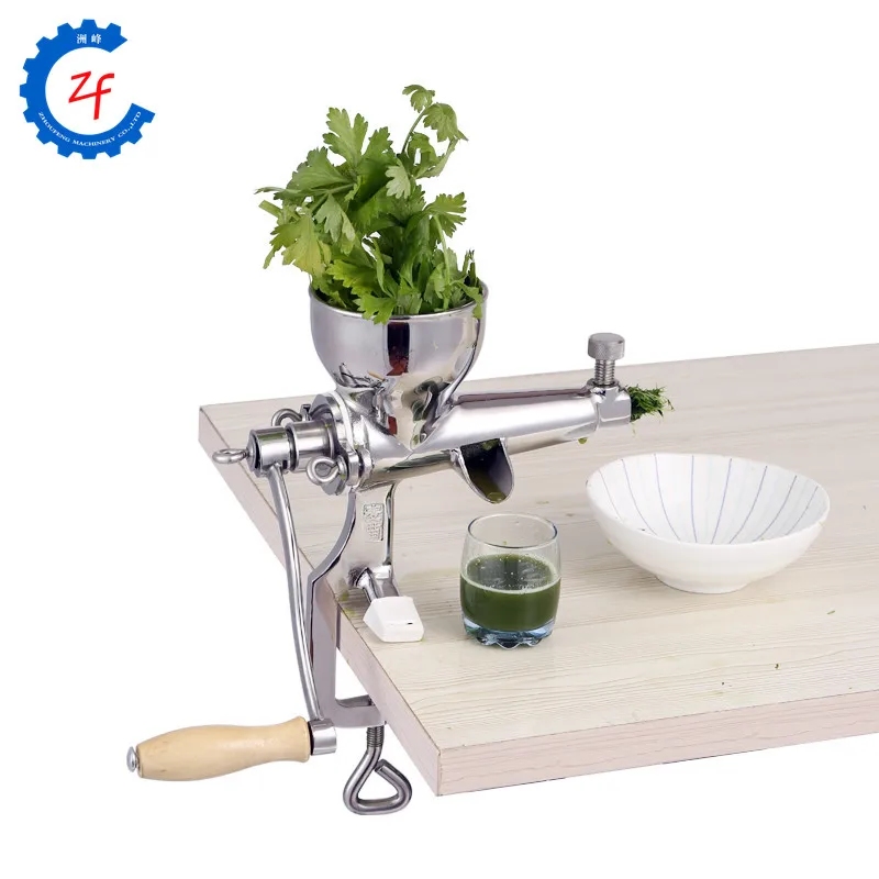 Stainless steel hand wheatgrass juicer manual auger slow squeezer fruit wheat grass vegetable orange juice extractor machine auger slow squeezer stainless steel manual juicer fruit wheat grass vegetable orange juice extractor