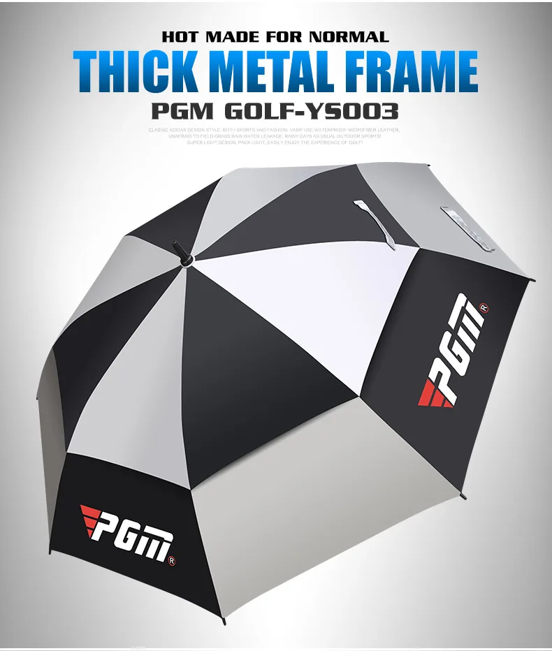 PGM Authentic Men Lady Golf Umbrellas Large Umbrella Against Typhoongrade Fiberglass Straight