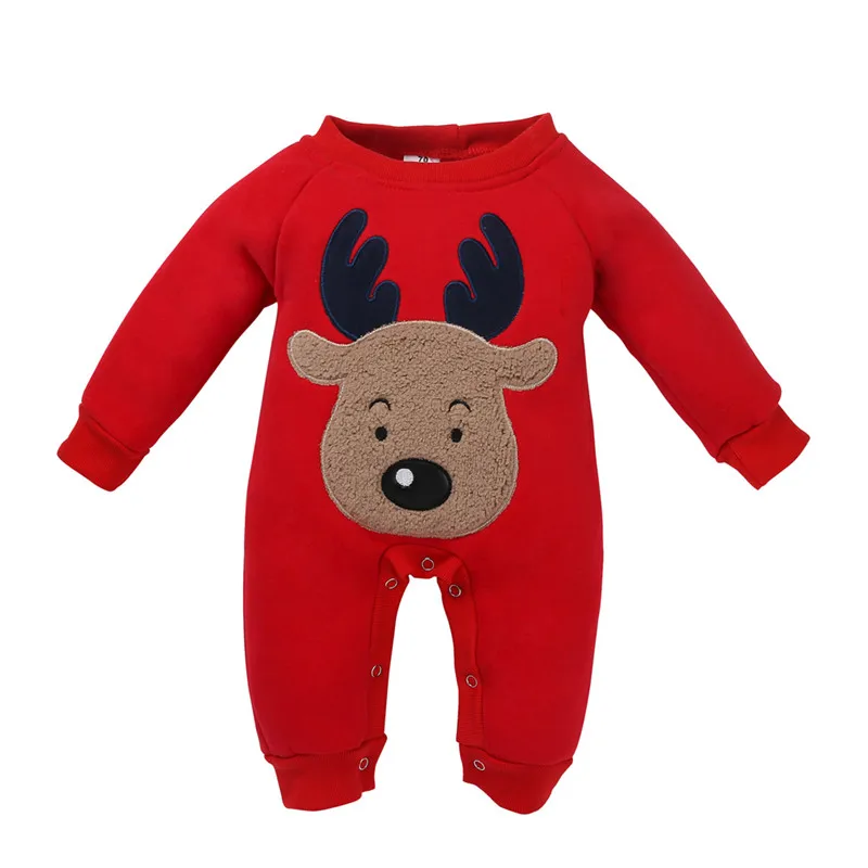 

Emmababy Newborn Baby Girl Boy Christmas Deer Romper Clothes warm autumn winter long sleeve Jumpsuit Rompers Outfits Romper