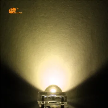 

1000PCS warm white LED 5MM Piranha Super Flux Leds 4 pin Dome Wide Angle Super Bright Light Lamp For Car Light