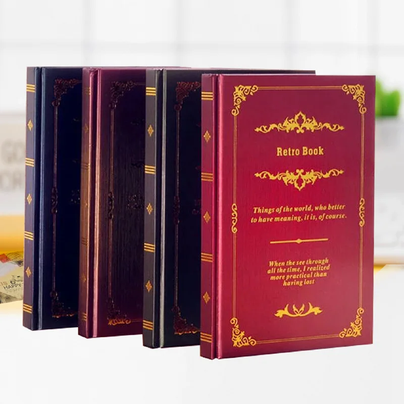

Vintage Notebook Album Hardcover Magic Spells Pockets Book Stationery Planner Journal Traveler Notepad Agenda Book Students Gift