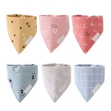 Осень-зима детскую Треугольники Полотенца ребенка слюны Полотенца нагрудник Супер мягкий милый мультфильм шаблон нагрудником